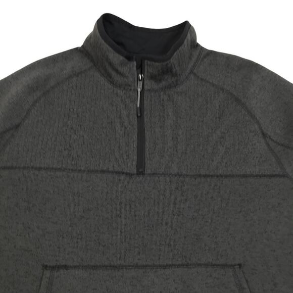 BASS OUTDOOR Q Zip Neck Sweater Fleece Men XXL Gray Outdoor Versatile Cozy NWT - Picture 5 of 10